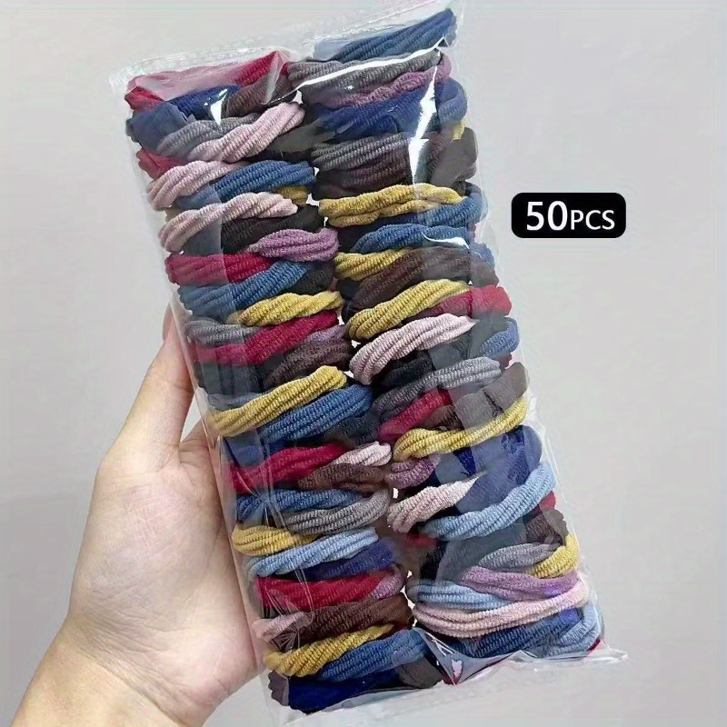 Travel Accessories Aesthetic - 50 PCS Black Mixed Color Satin