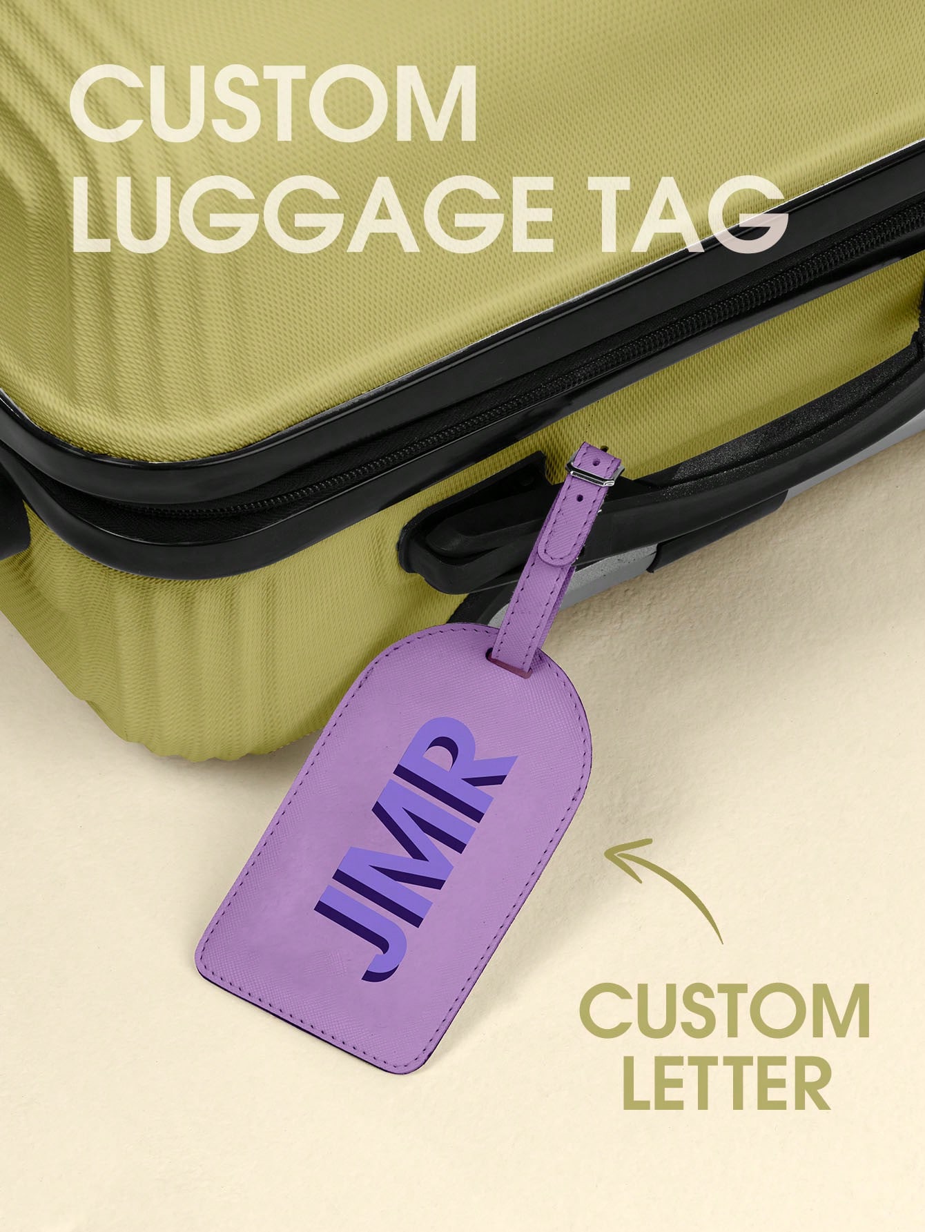 Travel Accessories Logo - Personalized Initial Luggage Tag Custom Letter