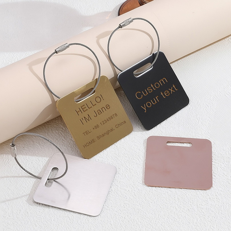 Travel Accessories Unique - Custom Name Luggage Tag Laser Engraving