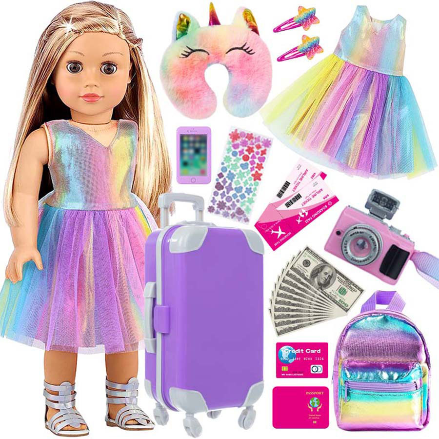 Travel Accessories With Kids - 18inch Doll Clothes and Accessories Doll