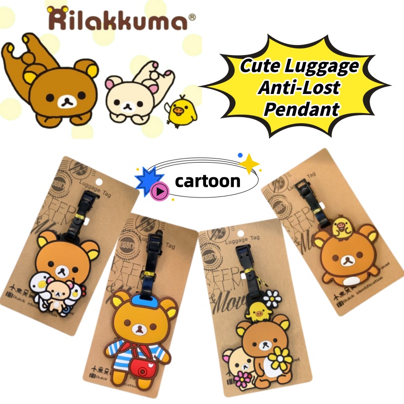 Travel Accessories Unique - Rilakkuma Creative Personalized Luggage Tag Anti-Lost