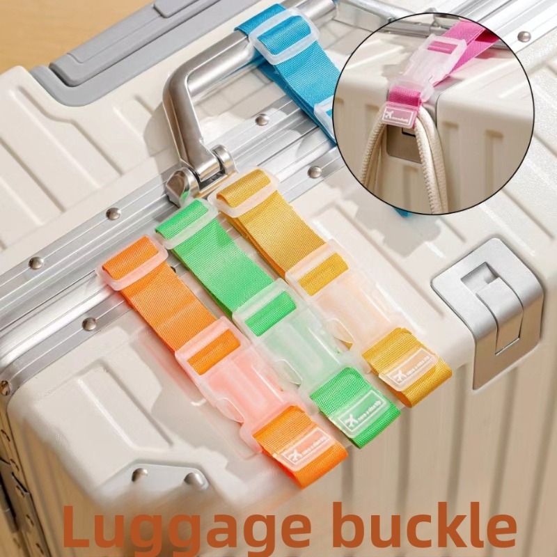 Travel Accessories List - 5pcs Random Color Adjustable Luggage Connecting