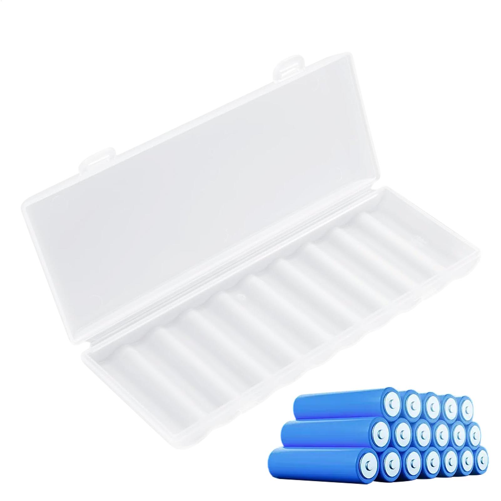 Travel Accessories With Kids - 10 Slots Portable Transparent Plastic Battery