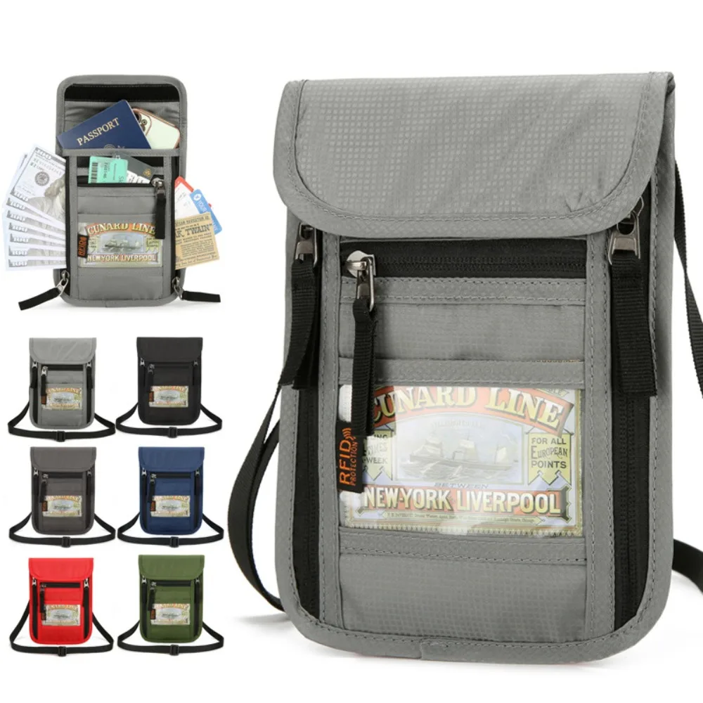Travel Accessories Neck - RF ID Blocking Travel Neck Wallet