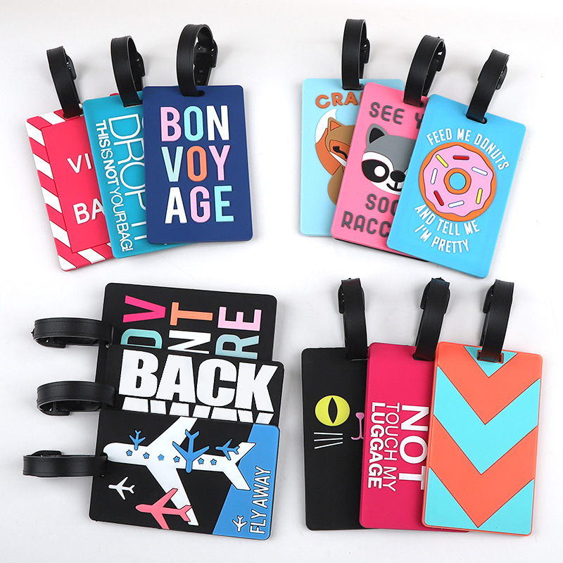 Travel Accessories Unique - 1pc Cartoon Animal PVC Luggage Tag