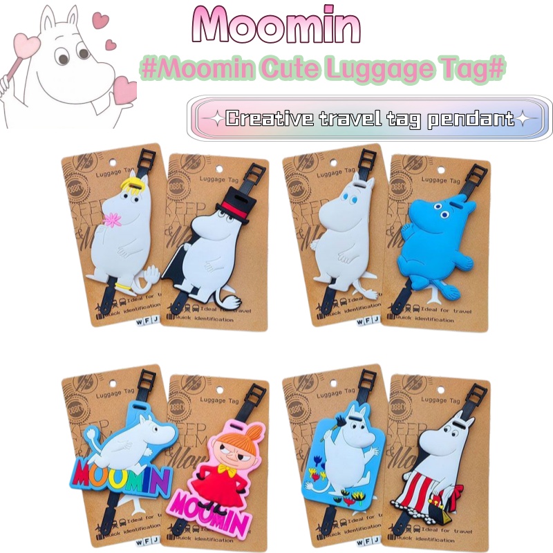 Travel Accessories Unique - Cartoon Anime Little Chubby Moomin Boarding