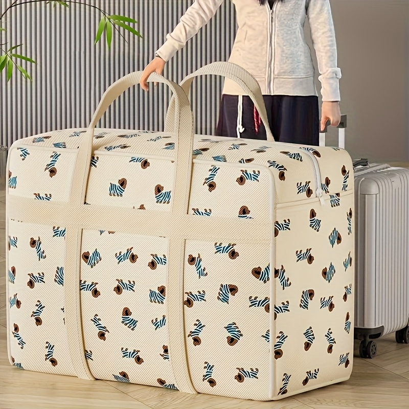 Travel Accessories Logo - 1pc Foldable Luggage Organizer Bag with