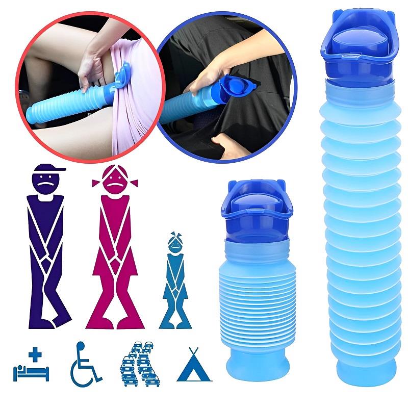 Travel Accessories With Kids - 750ML Portable Standing Pee Bottle Shrinkable