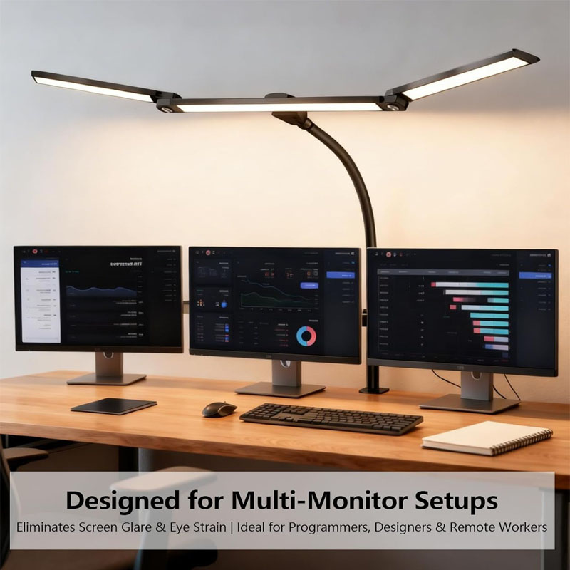 Book Light Flexible - LED Desk Lamp Eye-Caring Desk Light