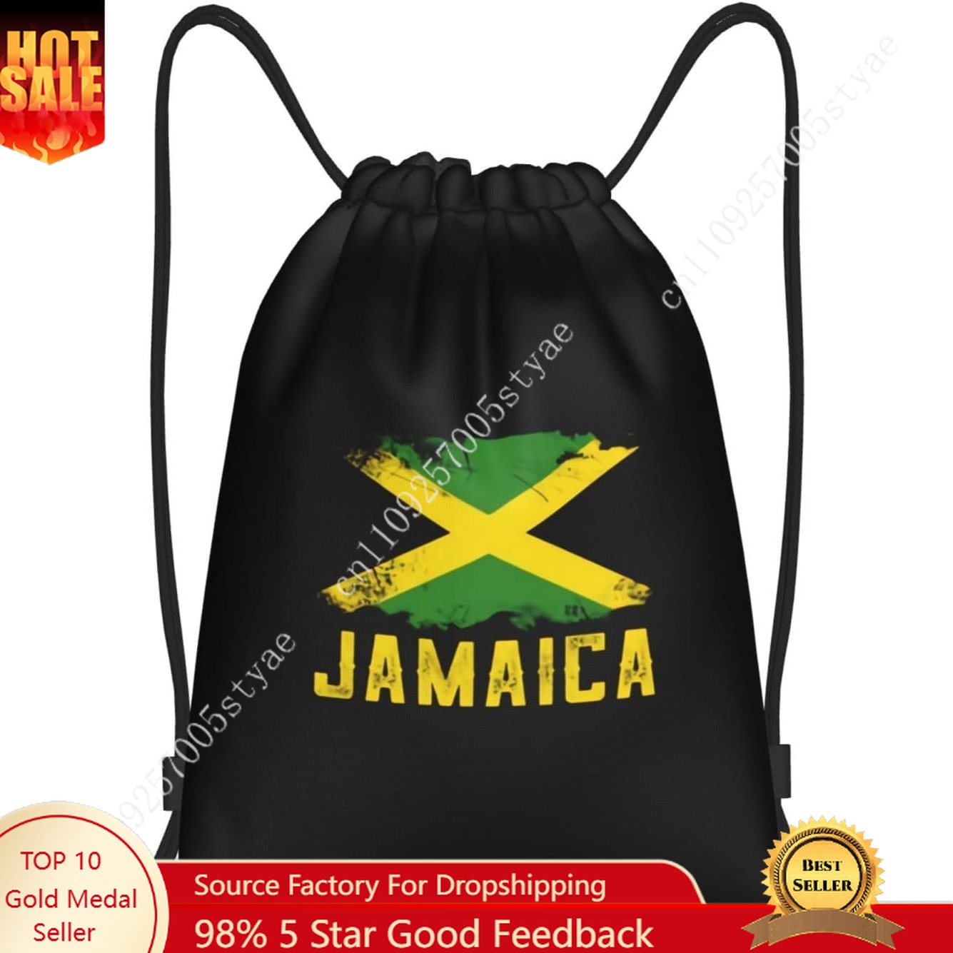 Jamaica Flag Drawstring Bag Ba - Travel Accessories For Jamaica review and price