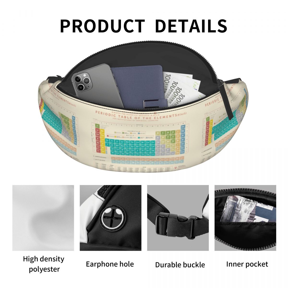 Cool Elements Periodic Table F - Travel Accessories Pouch For Women review and price