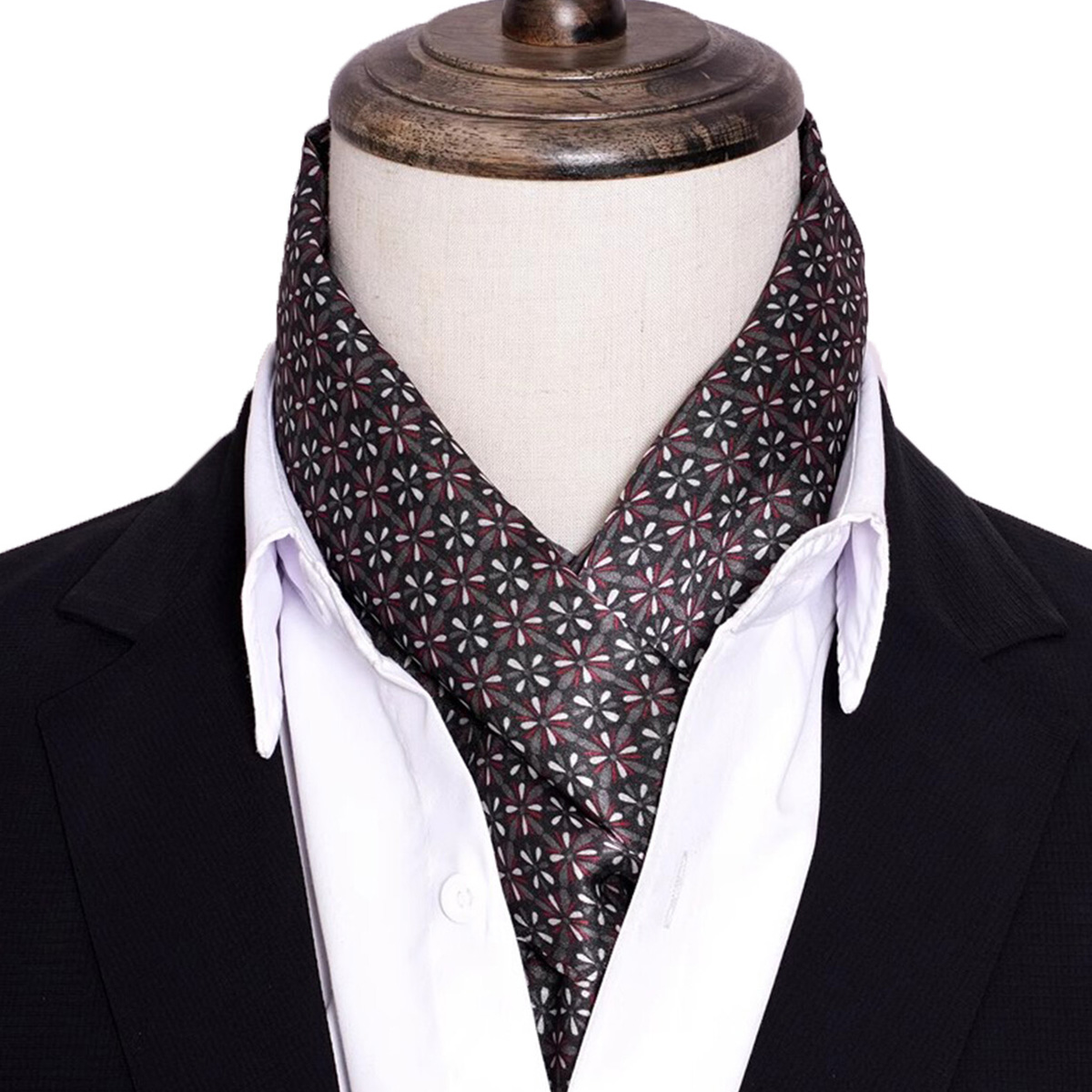 New Men's Stripe Silk Scarf Ho - Travel Accessories Neck review and price