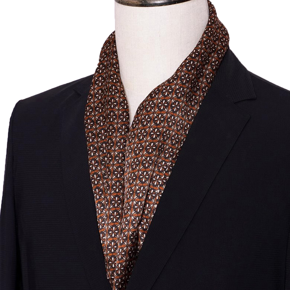New Men's Stripe Silk Scarf Ho - Travel Accessories Neck review and price