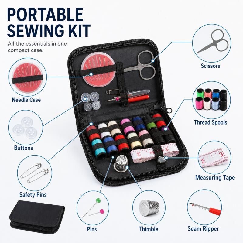 Portable Sewing Kit for Beginn - Travel Accessories To Sew review and price