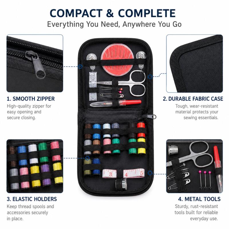 Portable Sewing Kit for Beginn - Travel Accessories To Sew review and price