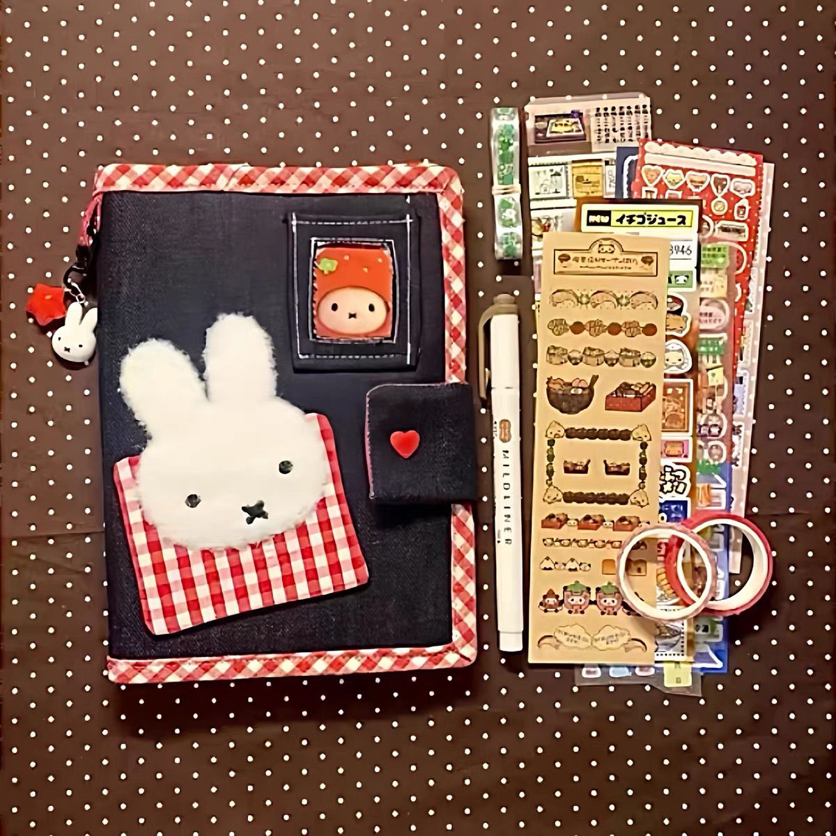 A6 Cute Miffy Rabbit Denim Loo - Travel Journal Accessories review and price