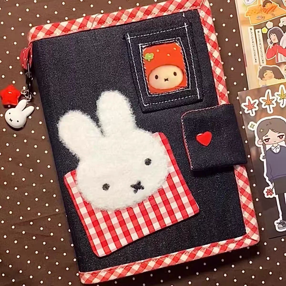 A6 Cute Miffy Rabbit Denim Loo - Travel Journal Accessories review and price