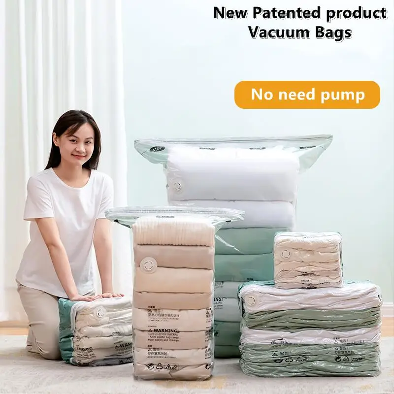 3-5PC No Need Pump Vacuum Bags - Travel Accessories You Need review and price