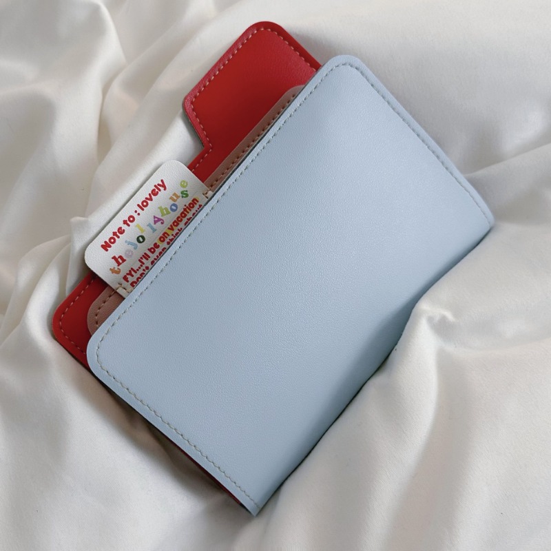 Ins Color Block Passport Holde - Travel Accessories Pouch For Women review and price