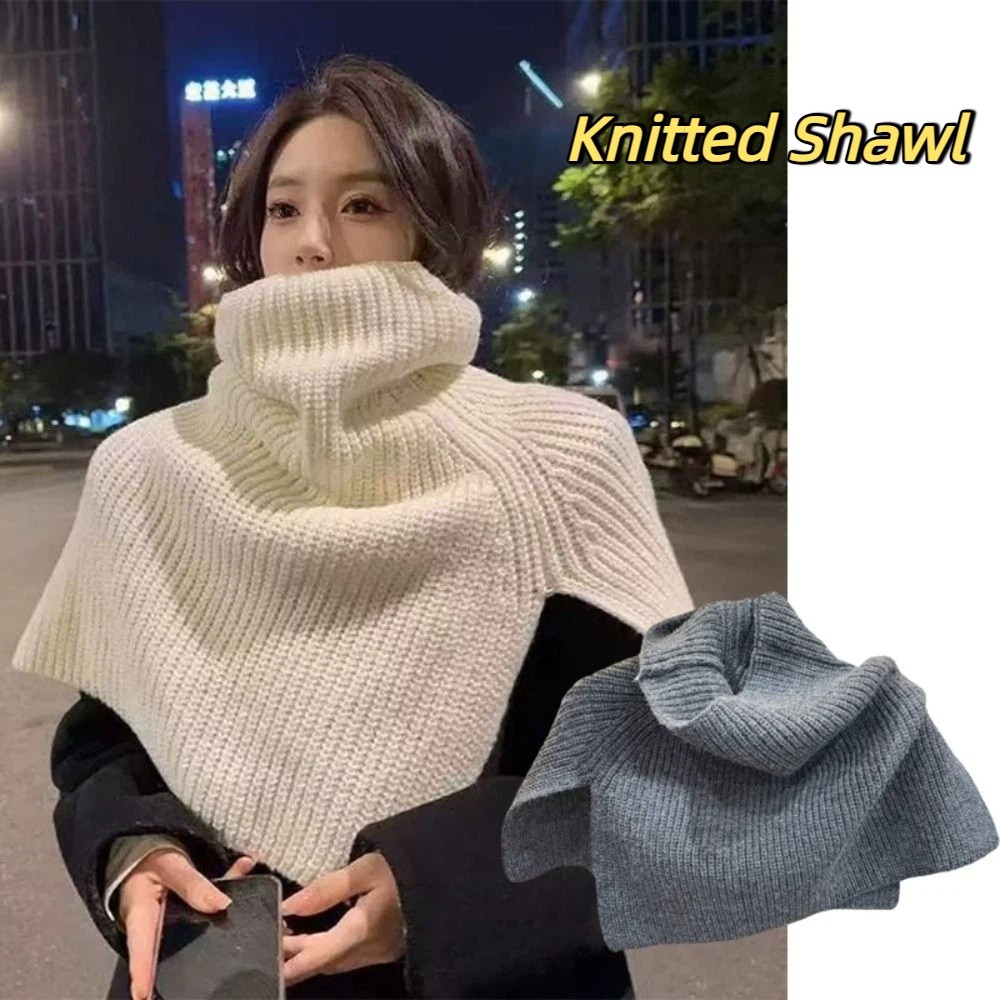 Retro Pullover Knitted Shawl W - Travel Accessories Neck review and price