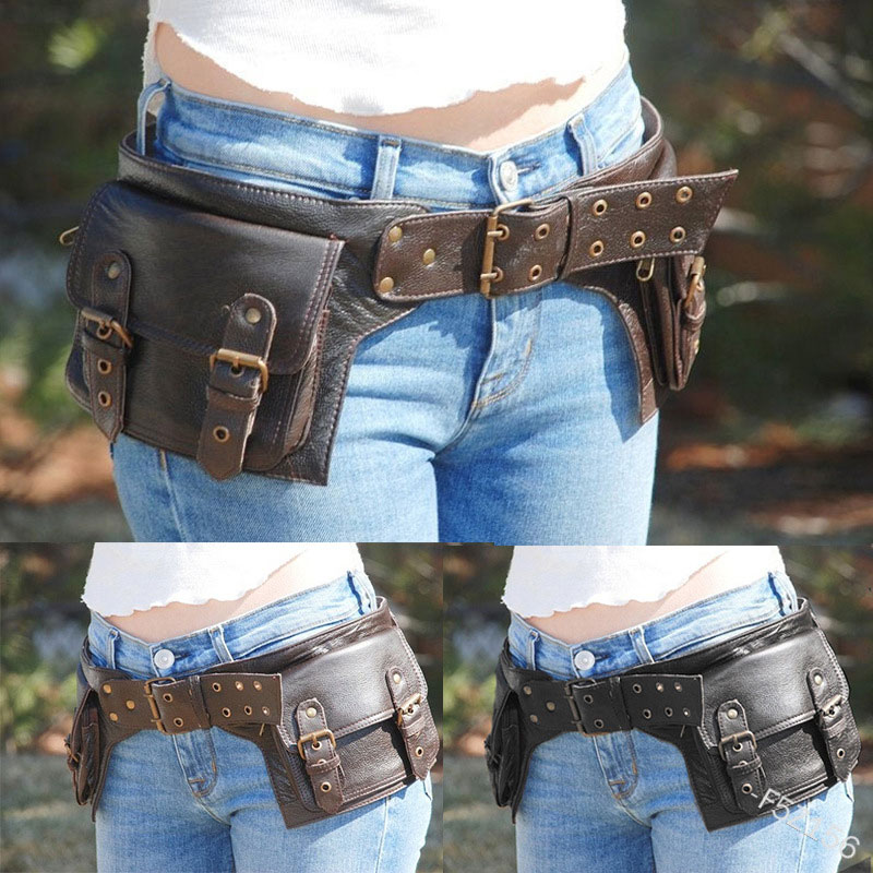 Medieval Steampunk PU Leather  - Travel Accessories Pouch For Women review and price