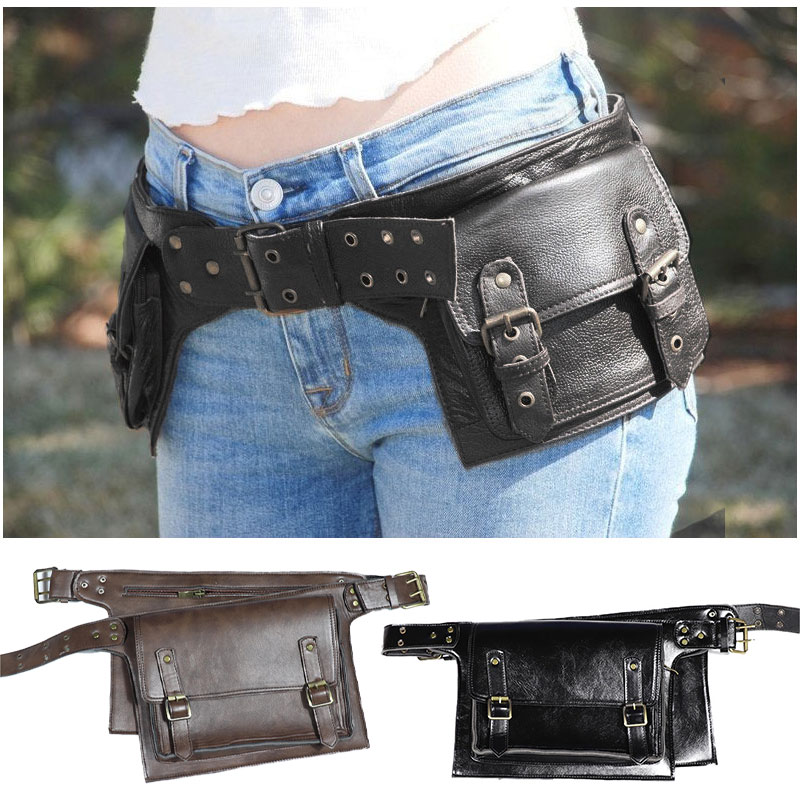 Medieval Steampunk PU Leather  - Travel Accessories Pouch For Women review and price