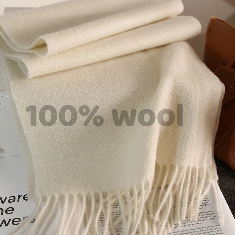 Knitted Scarf Women 100% Wool  - Travel Accessories Neck review and price
