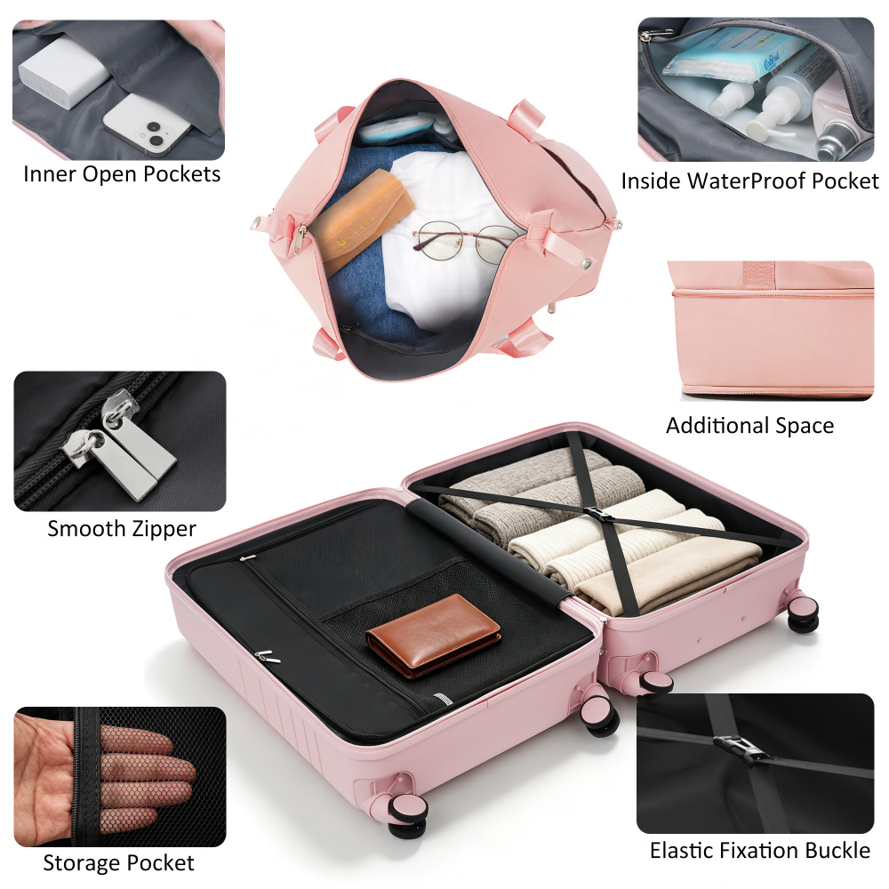 4-Piece Luggage Set with USB C - Toiletry Bag Tsa review and price