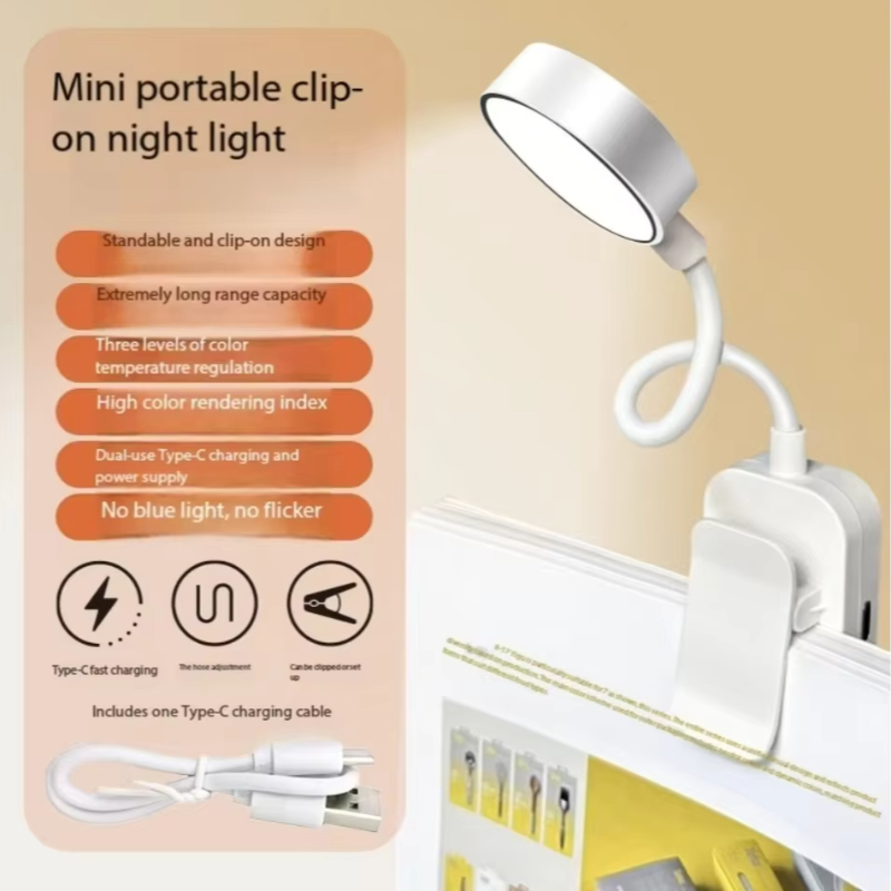 Folding Mini Clip Book Lamp Re - Book Light Flexible review and price