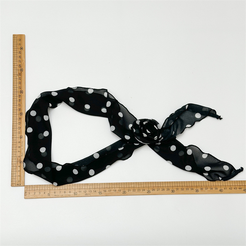Polka Dot Fabric Hair Tie With - Travel Accessories For Young Women review and price