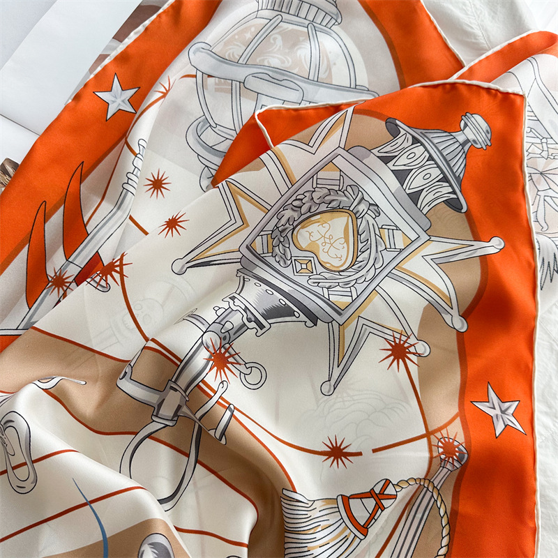 Luxury Brand Scarf Large Silk  - Travel Accessories Neck review and price