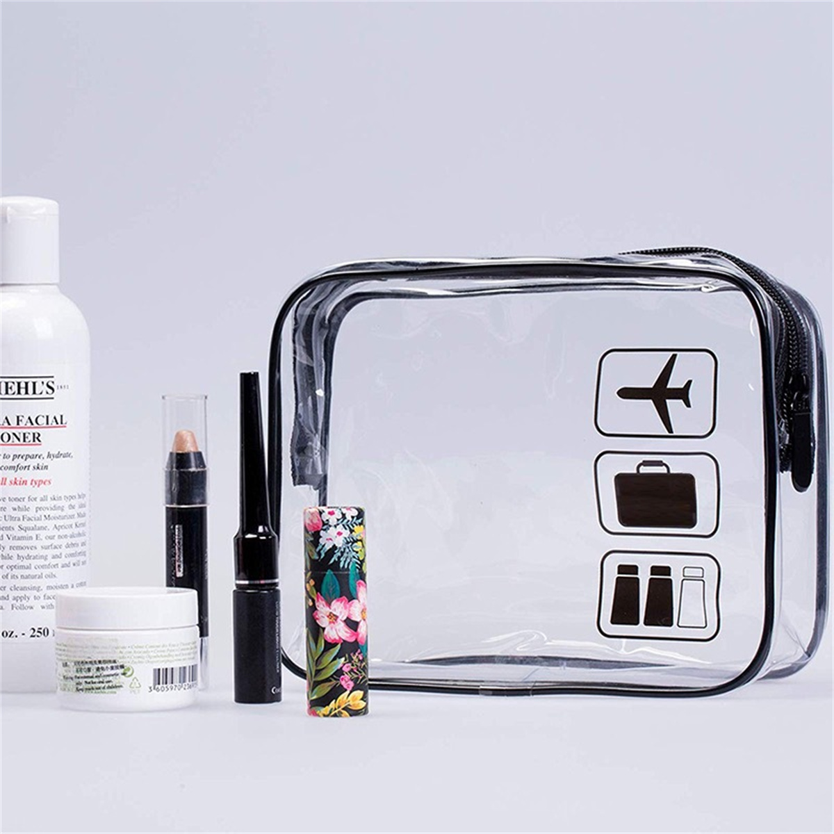 1pc Clear Toiletry TSA Approve - Toiletry Bag Tsa review and price