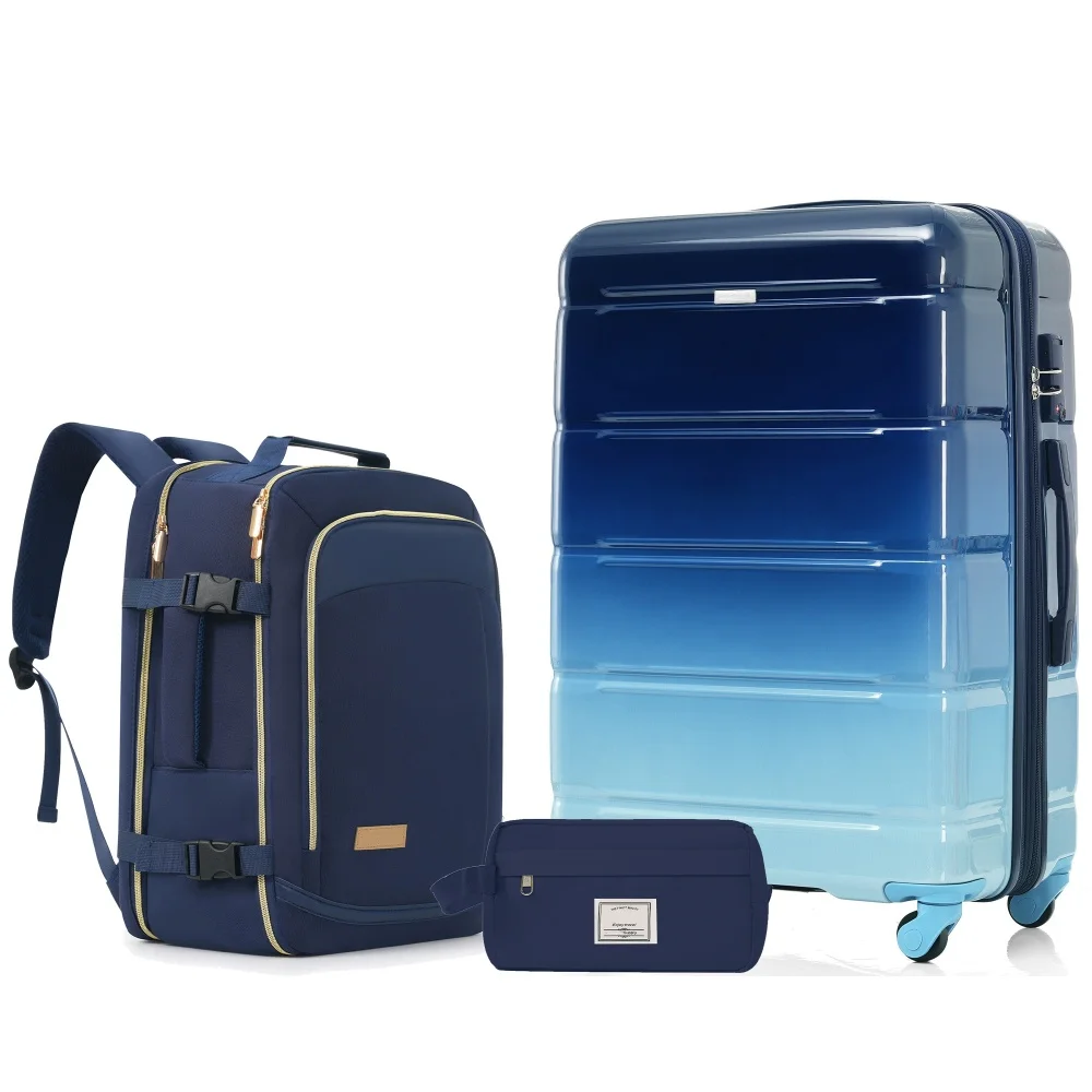 3-Piece Luggage Set  - Checked - Toiletry Bag Tsa review and price