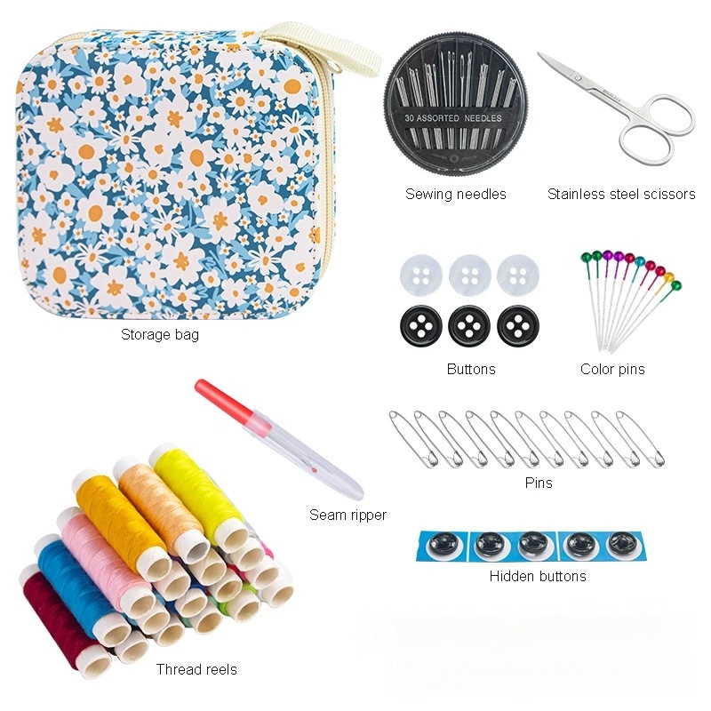 Mini Floral Sewing Kit Portabl - Travel Accessories To Sew review and price