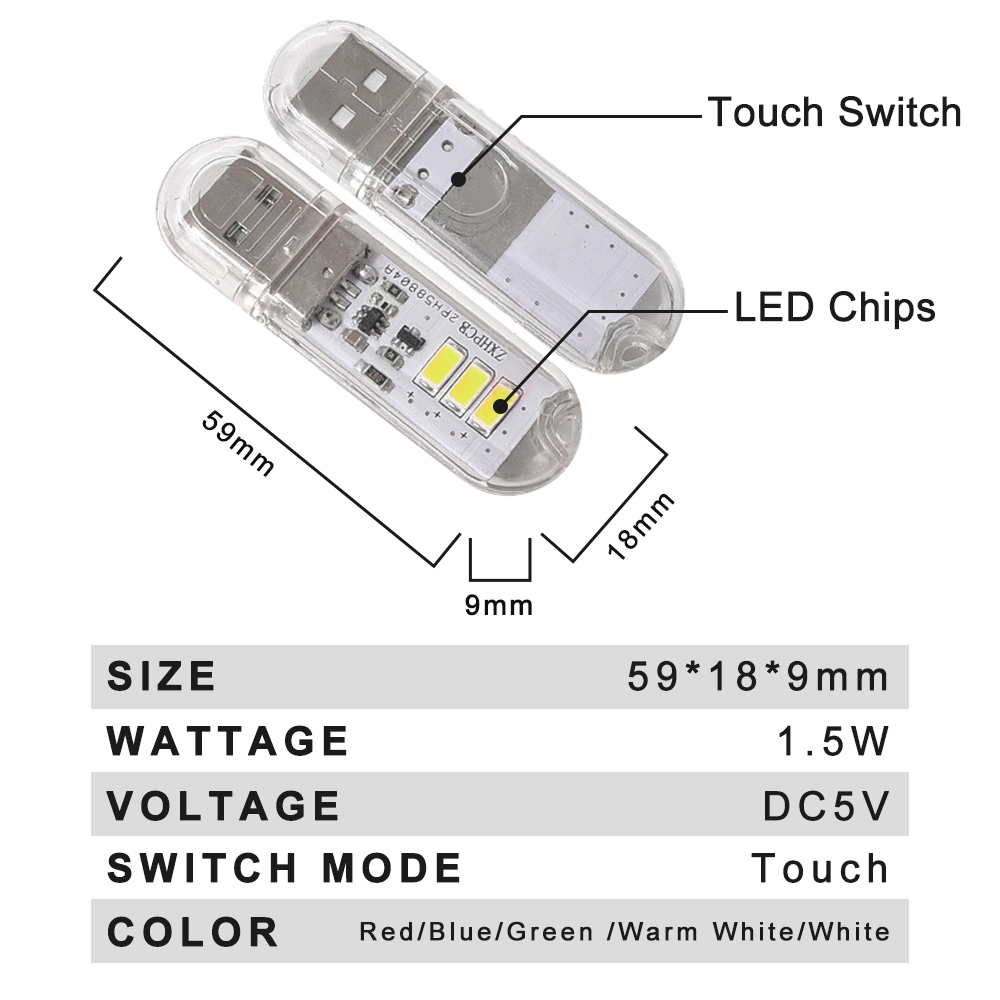 Touch Switch DC5V USB LED Mini - Book Light Flexible review and price
