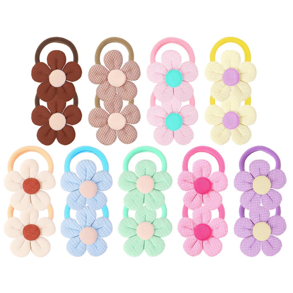 18pcs Sunflower Hair Ties Kids - Travel Accessories With Kids review and price