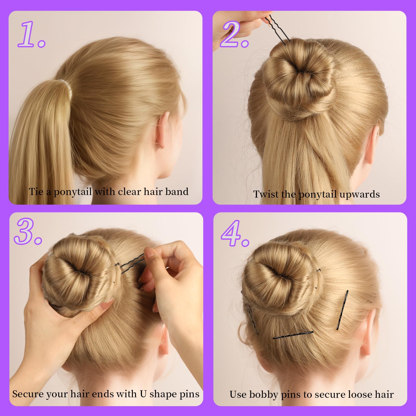 Hair Clip Set 4 Pcs/6 Pcs Natu - Travel Accessories With Kids review and price