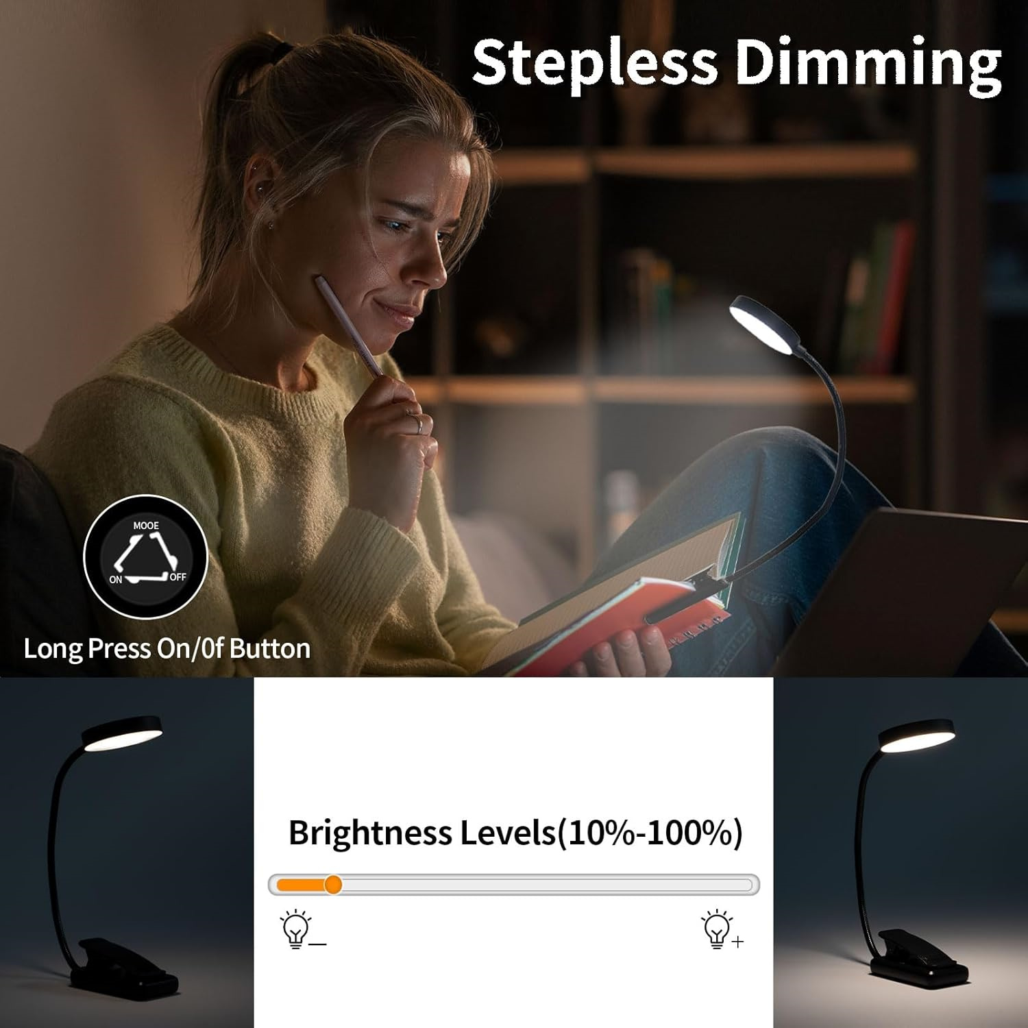 3Colors USB Book Light Recharg - Book Light Flexible review and price