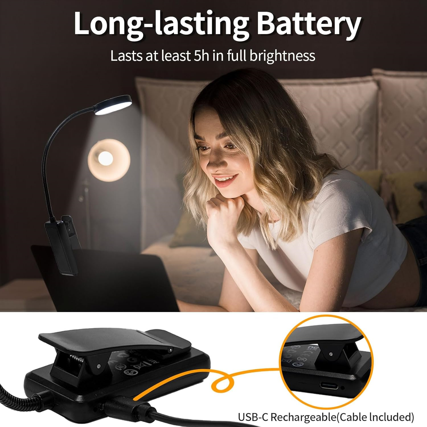 3Colors USB Book Light Recharg - Book Light Flexible review and price
