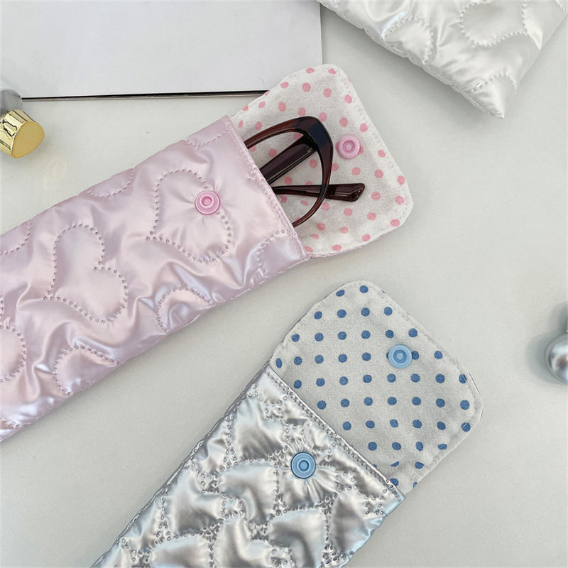 Heart Bow Leather Glasses Pouc - Travel Accessories Pouch For Women review and price