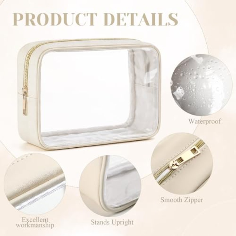 10 Pcs Clear Makeup Bag Bulk T - Toiletry Bag Tsa review and price