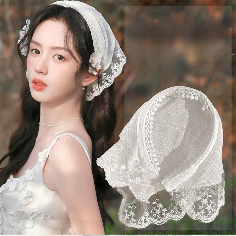 2025 Lace Headband Scarf for W - Travel Accessories Aesthetic review and price