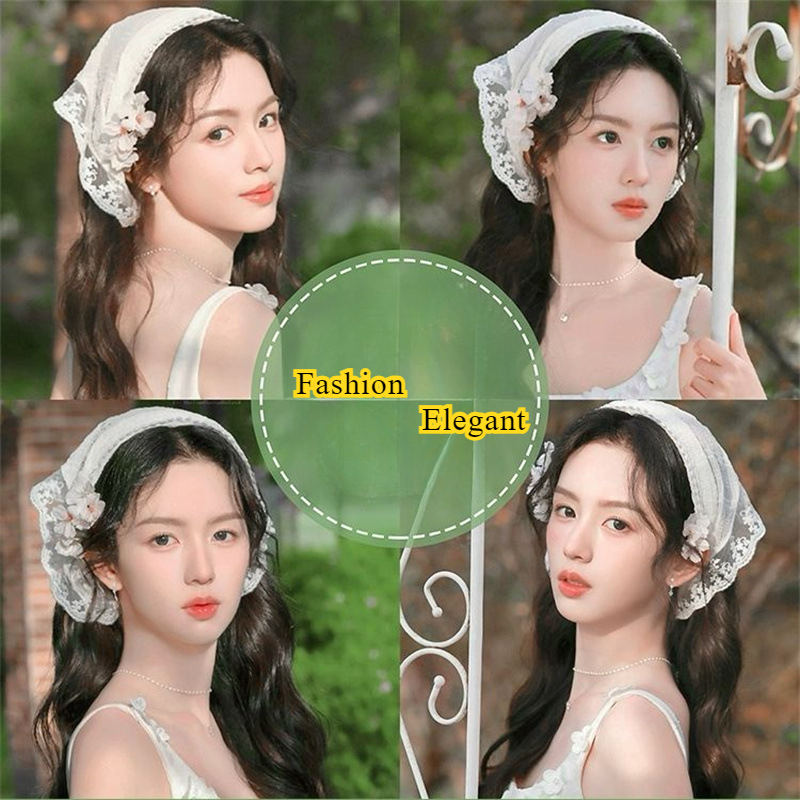 2025 Lace Headband Scarf for W - Travel Accessories Aesthetic review and price