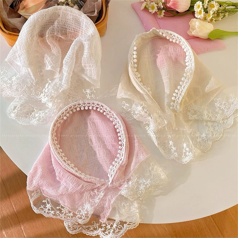 2025 Lace Headband Scarf for W - Travel Accessories Aesthetic review and price