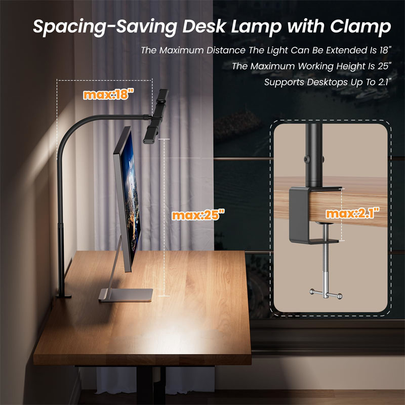 LED Desk Lamp Eye-Caring Desk  - Book Light Flexible review and price