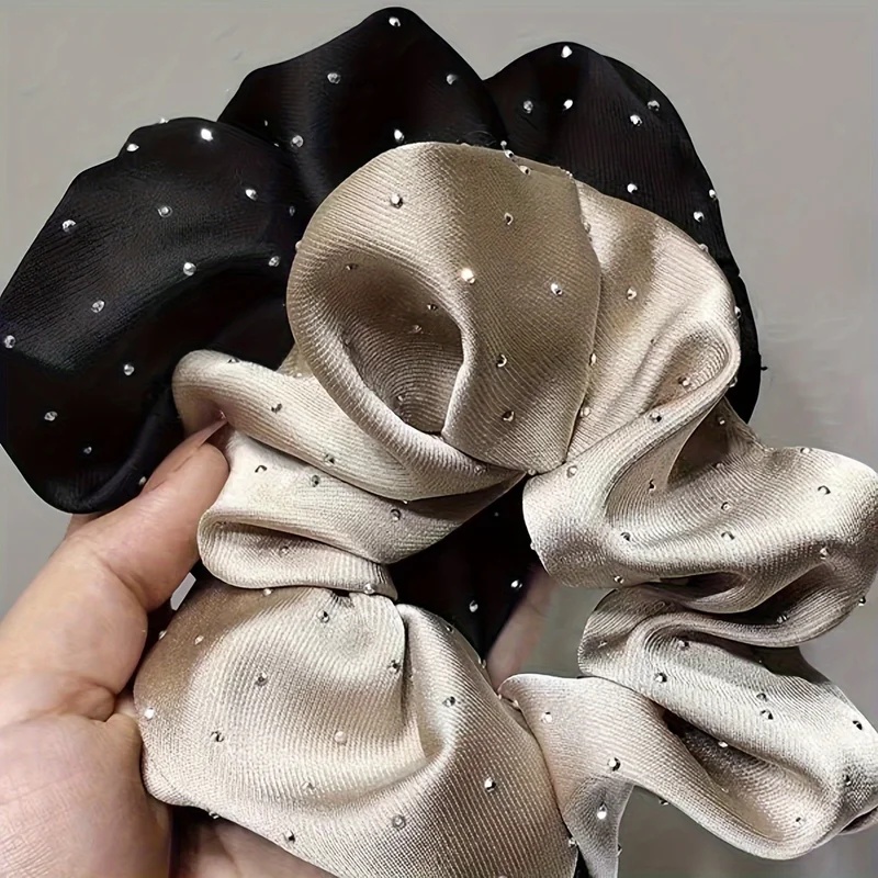1/3PCS Satin Scrunchies with R - Travel Accessories Aesthetic review and price