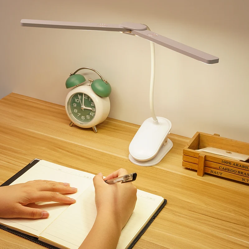 Led Clamp Double Head Desk Lam - Book Light Flexible review and price