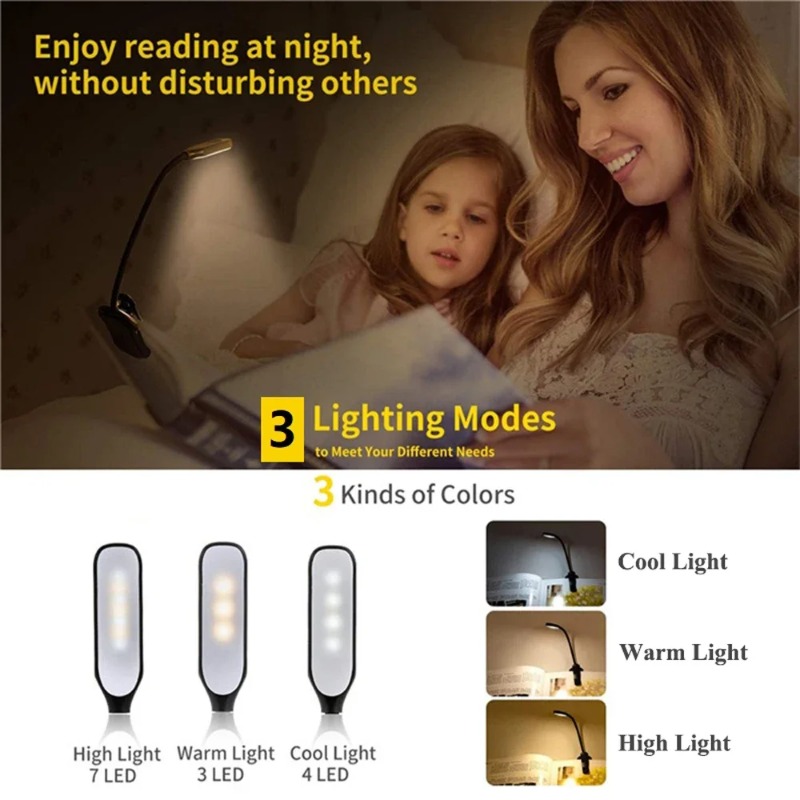Book Light Mini 7 LED Reading  - Book Light Flexible review and price
