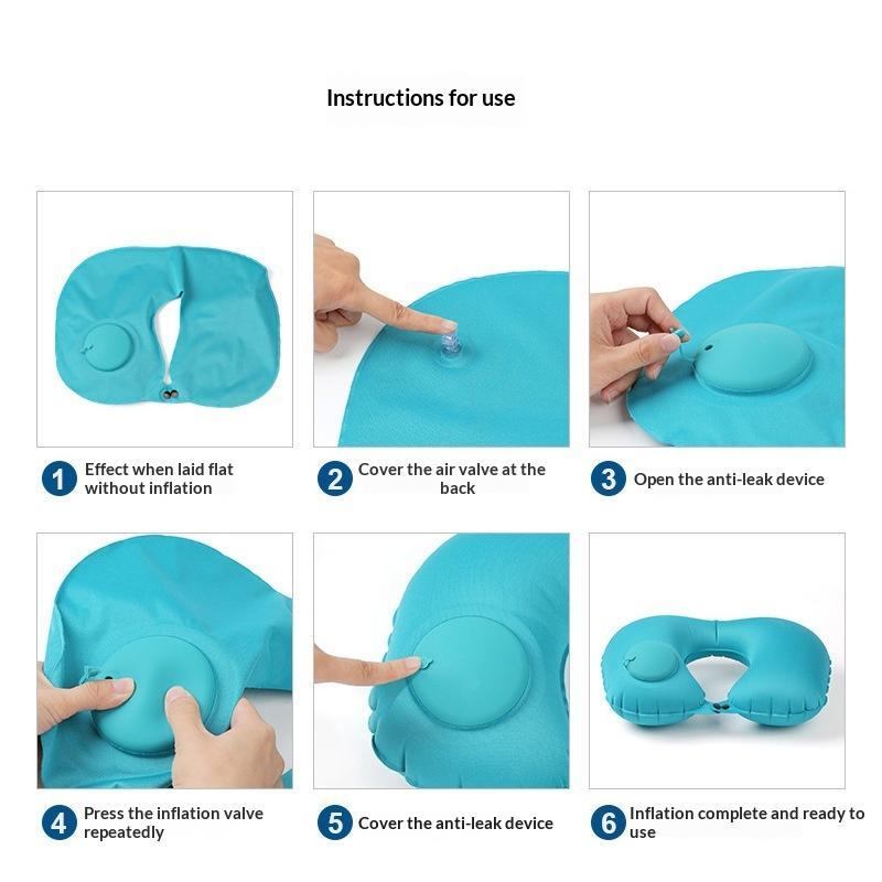 Flocking Inflatable Portable N - Travel Accessories Pillow review and price